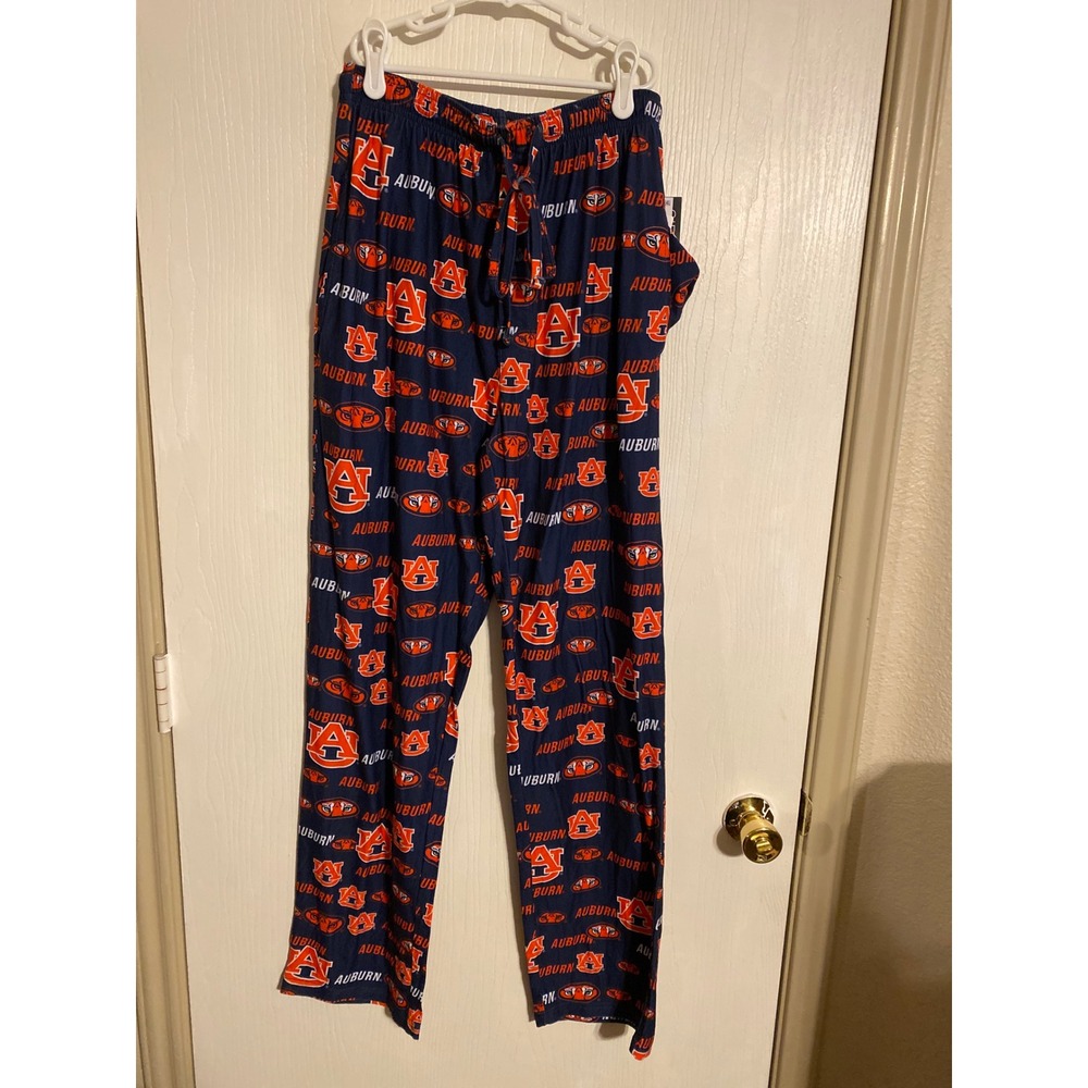 Auburn Tigers Sideline Apparel Men S Navy Orange Pajama Sleep Pants NWT 0448